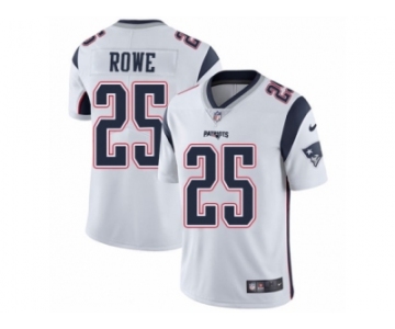 Men's Nike New England Patriots #25 Eric Rowe Vapor Untouchable Limited White NFL Jersey