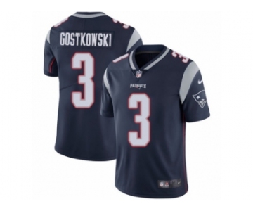 Men's Nike New England Patriots #3 Stephen Gostkowski Vapor Untouchable Limited Navy Blue Team Color NFL Jersey