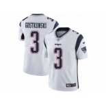 Men's Nike New England Patriots #3 Stephen Gostkowski Vapor Untouchable Limited White NFL Jersey