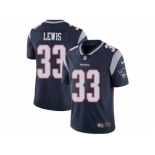 Men's Nike New England Patriots #33 Dion Lewis Vapor Untouchable Limited Navy Blue Team Color NFL Jersey