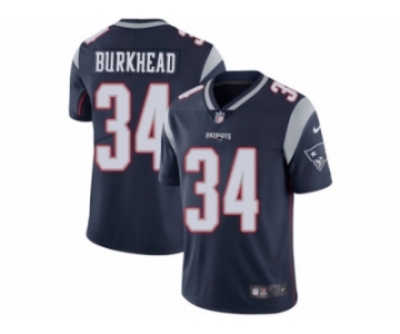 Men's Nike New England Patriots #34 Rex Burkhead Vapor Untouchable Limited Navy Blue Team Color NFL Jersey