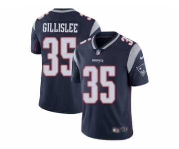 Men's Nike New England Patriots #35 Mike Gillislee Vapor Untouchable Limited Navy Blue Team Color NFL Jersey