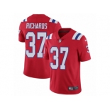 Men's Nike New England Patriots #37 Jordan Richards Vapor Untouchable Limited Red Alternate NFL Jersey