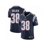 Men's Nike New England Patriots #38 Brandon Bolden Vapor Untouchable Limited Navy Blue Team Color NFL Jersey