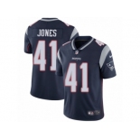 Men's Nike New England Patriots #41 Cyrus Jones Navy Blue Team Color Vapor Untouchable Limited Player NFL Jersey