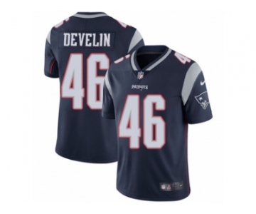 Men's Nike New England Patriots #46 James Develin Vapor Untouchable Limited Navy Blue Team Color NFL Jersey