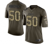 Men's Nike New England Patriots #50 Rob Ninkovich Limited Green Salute to Service NFL Jersey