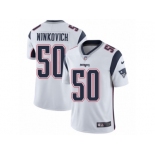 Men's Nike New England Patriots #50 Rob Ninkovich Vapor Untouchable Limited White NFL Jersey