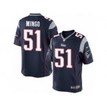 Men's Nike New England Patriots #51 Barkevious Mingo Limited Navy Blue Team Color NFL Jersey