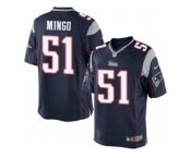 Men's Nike New England Patriots #51 Barkevious Mingo Limited Navy Blue Team Color NFL Jersey