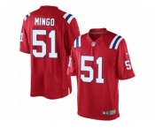 Men's Nike New England Patriots #51 Barkevious Mingo Limited Red Alternate NFL Jersey