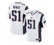 Men's Nike New England Patriots #51 Barkevious Mingo Limited White NFL Jersey