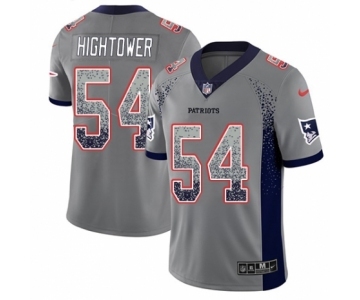 Men's Nike New England Patriots #54 Dont'a Hightower Limited Gray Rush Drift Fashion NFL Jersey