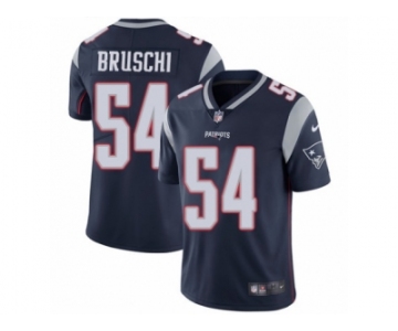 Men's Nike New England Patriots #54 Tedy Bruschi Vapor Untouchable Limited Navy Blue Team Color NFL Jersey