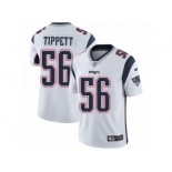 Men's Nike New England Patriots #56 Andre Tippett Vapor Untouchable Limited White NFL Jersey