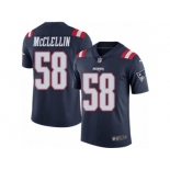 Men's Nike New England Patriots #58 Shea McClellin Limited Navy Blue Rush NFL Jersey