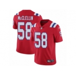 Men's Nike New England Patriots #58 Shea McClellin Vapor Untouchable Limited Red Alternate NFL Jersey