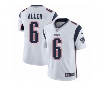 Men's Nike New England Patriots #6 Ryan Allen Vapor Untouchable Limited White NFL Jersey