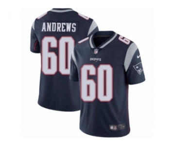 Men's Nike New England Patriots #60 David Andrews Vapor Untouchable Limited Navy Blue Team Color NFL Jersey