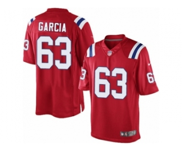 Men's Nike New England Patriots #63 Antonio Garcia Limited Red Alternate NFL Jersey