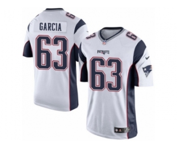 Men's Nike New England Patriots #63 Antonio Garcia Limited White NFL Jersey