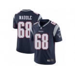 Men's Nike New England Patriots #68 LaAdrian Waddle Vapor Untouchable Limited Navy Blue Team Color NFL Jersey