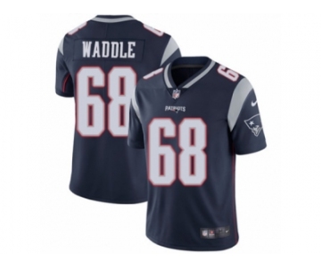 Men's Nike New England Patriots #68 LaAdrian Waddle Vapor Untouchable Limited Navy Blue Team Color NFL Jersey