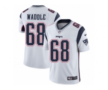 Men's Nike New England Patriots #68 LaAdrian Waddle Vapor Untouchable Limited White NFL Jersey