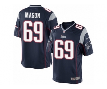 Men's Nike New England Patriots #69 Shaq Mason Limited Navy Blue Team Color NFL Jersey