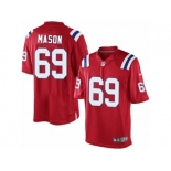 Men's Nike New England Patriots #69 Shaq Mason Limited Red Alternate NFL Jersey