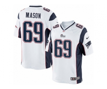 Men's Nike New England Patriots #69 Shaq Mason Limited White NFL Jersey