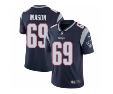 Men's Nike New England Patriots #69 Shaq Mason Vapor Untouchable Limited Navy Blue Team Color NFL Jersey