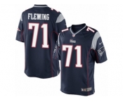 Men's Nike New England Patriots #71 Cameron Fleming Limited Navy Blue Team Color NFL Jersey