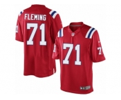 Men's Nike New England Patriots #71 Cameron Fleming Limited Red Alternate NFL Jersey