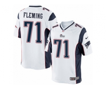 Men's Nike New England Patriots #71 Cameron Fleming Limited White NFL Jersey