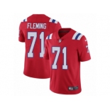 Men's Nike New England Patriots #71 Cameron Fleming Vapor Untouchable Limited Red Alternate NFL Jersey