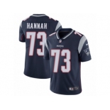 Men's Nike New England Patriots #73 John Hannah Vapor Untouchable Limited Navy Blue Team Color NFL Jersey