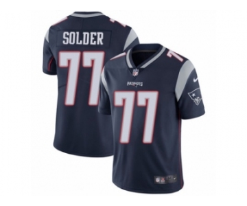 Men's Nike New England Patriots #77 Nate Solder Vapor Untouchable Limited Navy Blue Team Color NFL Jersey