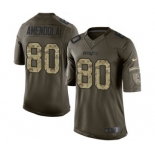 Men's Nike New England Patriots #80 Danny Amendola Limited Green Salute to Service NFL Jersey