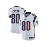 Men's Nike New England Patriots #80 Irving Fryar Vapor Untouchable Limited White NFL Jersey