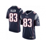 Men's Nike New England Patriots #83 Dwayne Allen Limited Navy Blue Team Color NFL Jersey