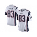 Men's Nike New England Patriots #83 Dwayne Allen Limited White NFL Jersey