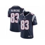 Men's Nike New England Patriots #83 Lavelle Hawkins Vapor Untouchable Limited Navy Blue Team Color NFL Jersey