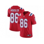 Men's Nike New England Patriots #86 Rob Housler Vapor Untouchable Limited Red Alternate NFL Jersey