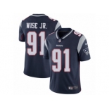 Men's Nike New England Patriots #91 Deatrich Wise Jr Vapor Untouchable Limited Navy Blue Team Color NFL Jersey