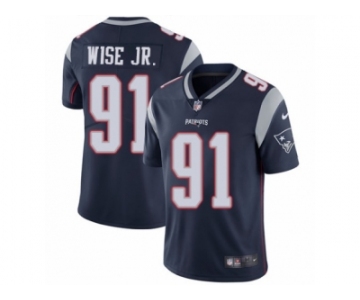 Men's Nike New England Patriots #91 Deatrich Wise Jr Vapor Untouchable Limited Navy Blue Team Color NFL Jersey