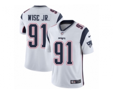 Men's Nike New England Patriots #91 Deatrich Wise Jr Vapor Untouchable Limited White NFL Jersey