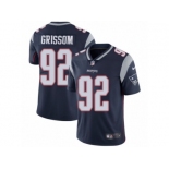 Men's Nike New England Patriots #92 Geneo Grissom Vapor Untouchable Limited Navy Blue Team Color NFL Jersey