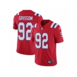 Men's Nike New England Patriots #92 Geneo Grissom Vapor Untouchable Limited Red Alternate NFL Jersey