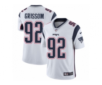 Men's Nike New England Patriots #92 Geneo Grissom Vapor Untouchable Limited White NFL Jersey